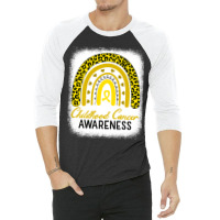 Childhood Cancer Awareness Hope Support Strong Warrior 3/4 Sleeve Shirt | Artistshot