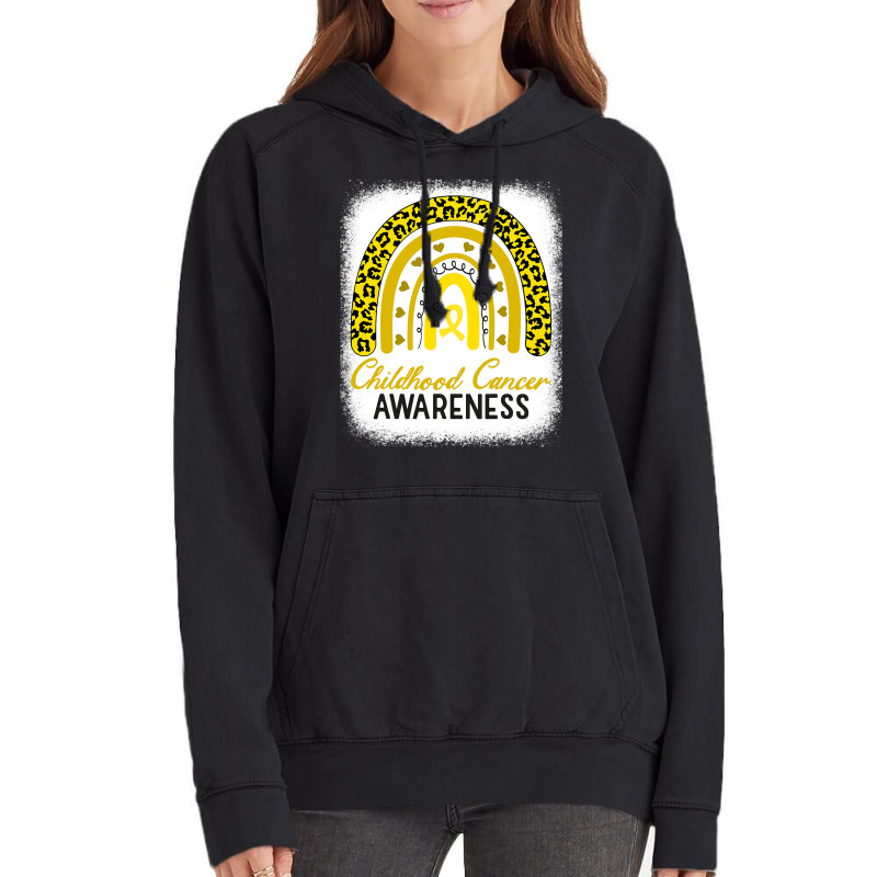 Childhood Cancer Awareness Hope Support Strong Warrior Vintage Hoodie | Artistshot