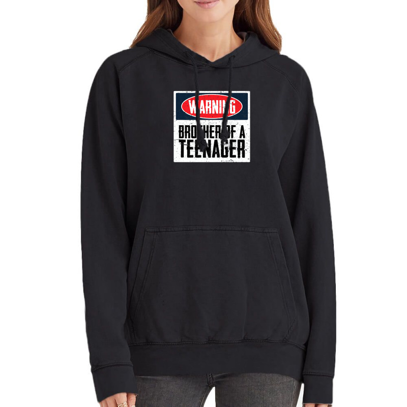 Brother Of A Teenager Official Teenager Matching Tees Vintage Hoodie | Artistshot