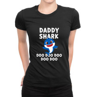 Mens Pinkfong Daddy Shark Official T-shirt Ladies Fitted T-shirt | Artistshot