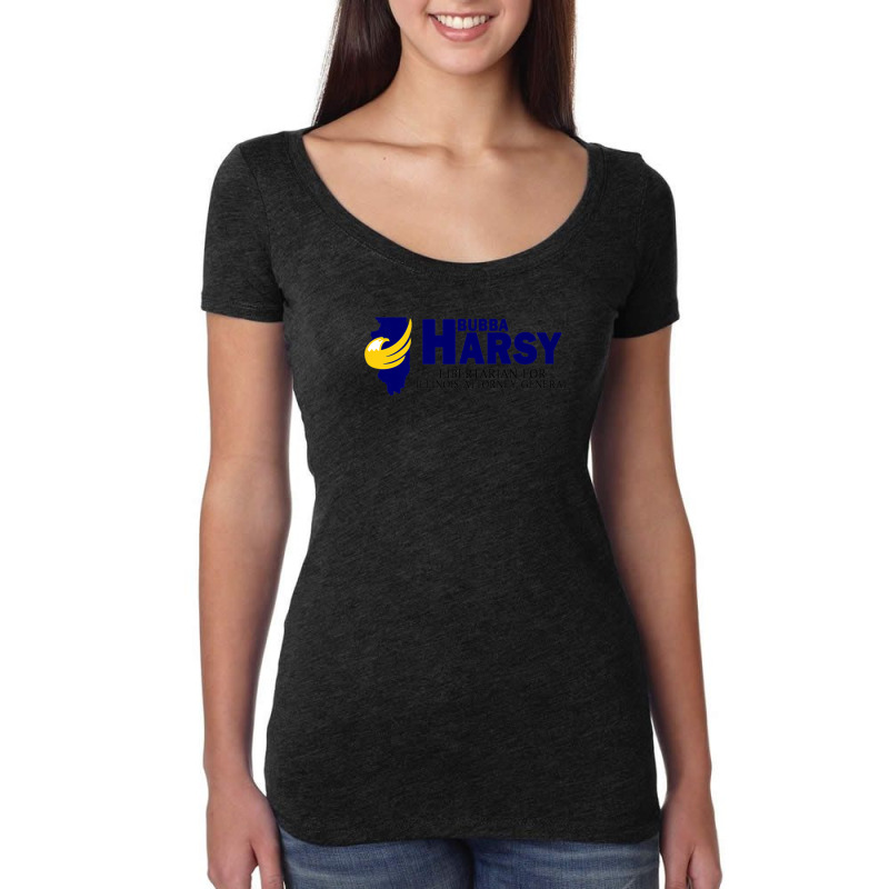 Bubba Harsy - Libertarian For Illinois Attorney General Women's Triblend Scoop T-shirt by KadeBarry | Artistshot