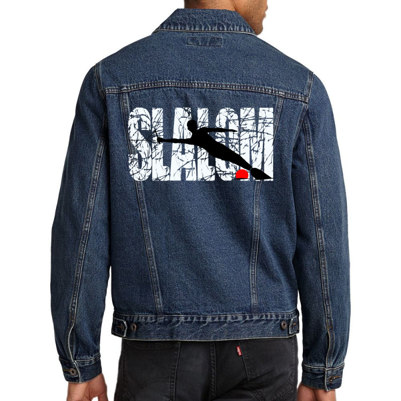 Slalom Water Skier Men Denim Jacket | Artistshot