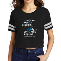 Science Word Play Educational Novelty Gift Scorecard Crop Tee | Artistshot