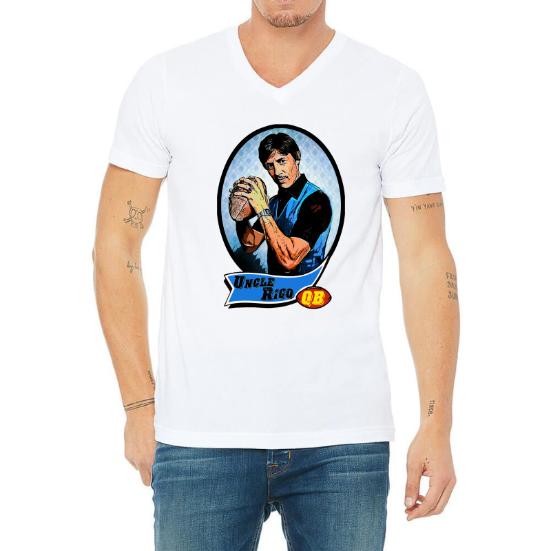 Uncle Rico Football Card V-Neck Tee by SilviaMartinez | Artistshot