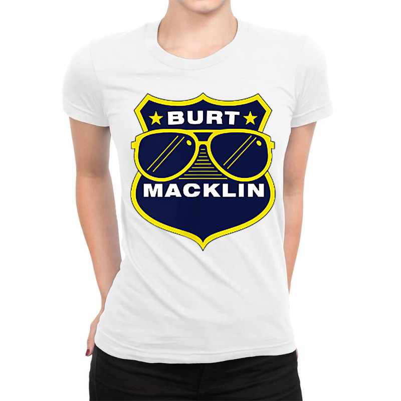 Parks And Recreation Burt Macklin T Shirt Ladies Fitted T-Shirt by cm-arts | Artistshot