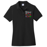 Awesome Bilingual Teacher Squad Funny Colleague T Shirt Ladies Polo Shirt | Artistshot