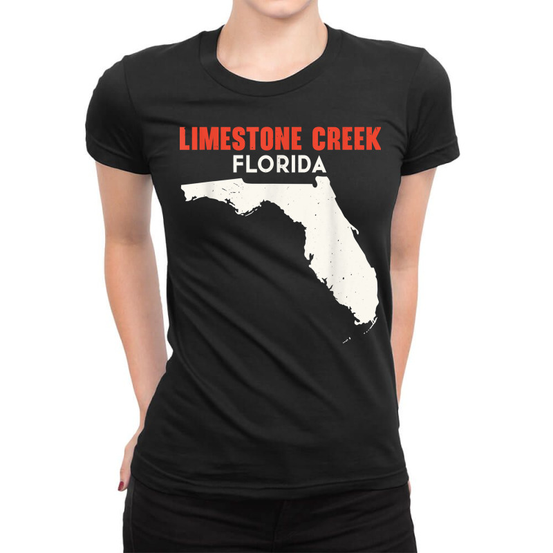 Limestone Creek Florida Usa State America Travel Floridian T Shirt Ladies Fitted T-Shirt by cm-arts | Artistshot