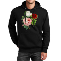 Vintage Roses Flower Floral Illustration Blossom Lovers Unisex Hoodie | Artistshot