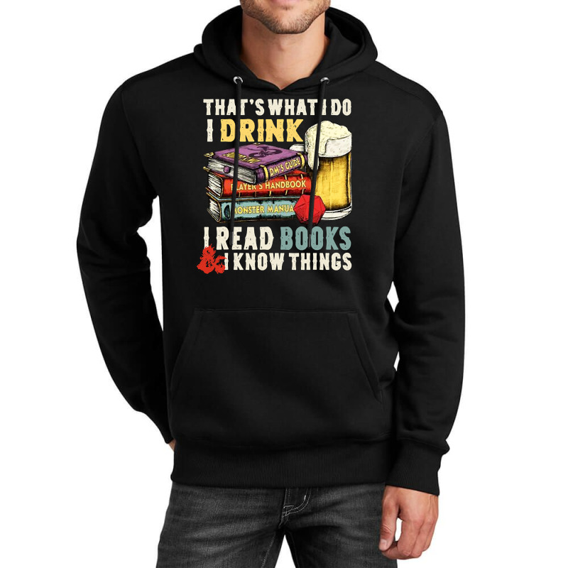 Book Reader Thats What I Do I Drink I Read Books 166 Reading Library B Unisex Hoodie by peafowl | Artistshot