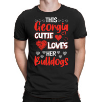 This Georgia Cutie Loves Her Bulldogs! Fun Football T-shirt | Artistshot