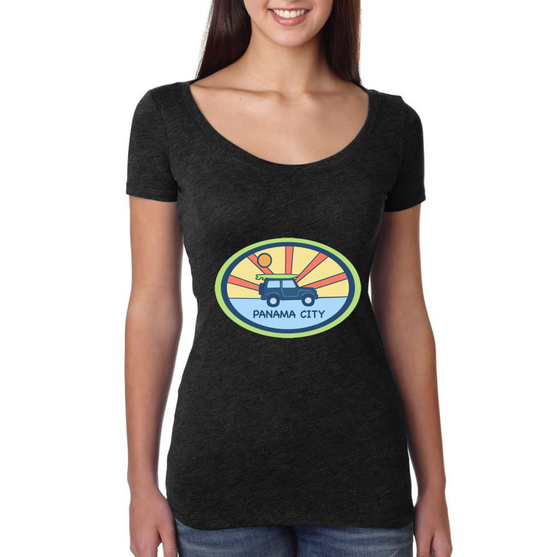 Panama City Beach Day    Panama City Women's Triblend Scoop T-shirt by therollingpinn | Artistshot