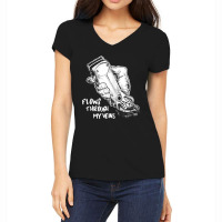 Flows Through My Veins Hair Cutting Barber Ts For Men W Women's V-neck T-shirt | Artistshot