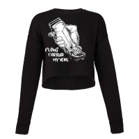 Flows Through My Veins Hair Cutting Barber Ts For Men W Cropped Sweater | Artistshot