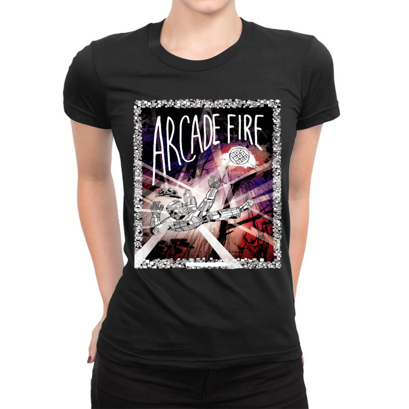 Arcade Fire The Arcade Fire Ladies Fitted T-Shirt by ROSALYN BASS FOURIER | Artistshot