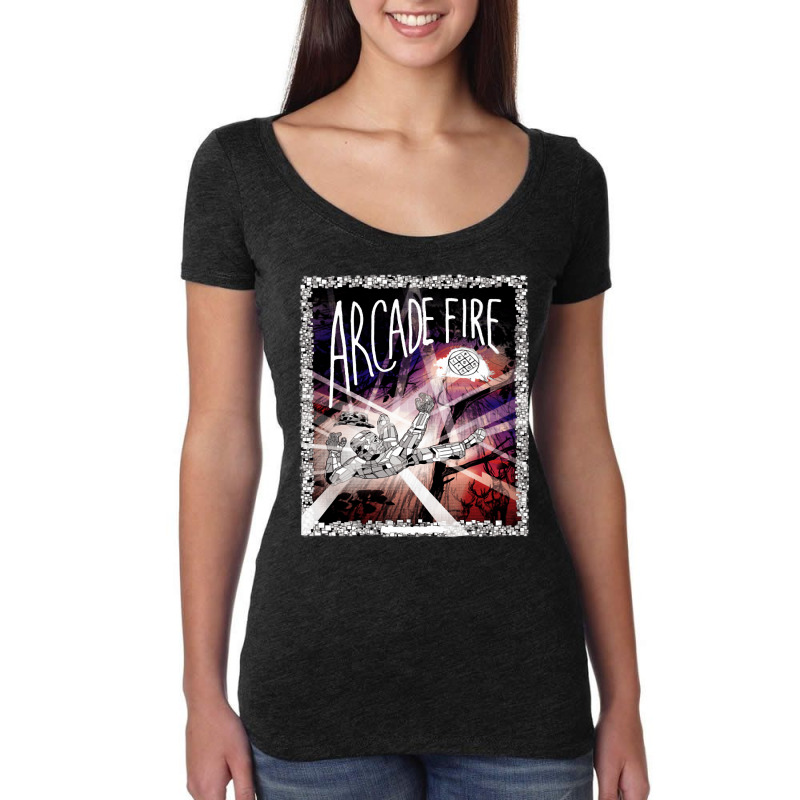 Arcade Fire The Arcade Fire Women's Triblend Scoop T-shirt by ROSALYN BASS FOURIER | Artistshot