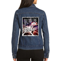 Arcade Fire The Arcade Fire Ladies Denim Jacket | Artistshot