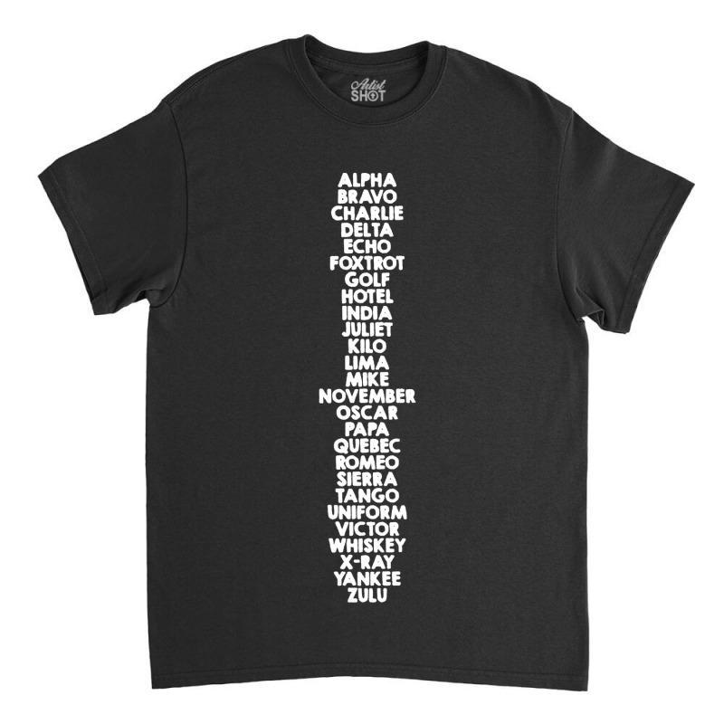 Phonetic Alphabet Classic T-shirt | Artistshot