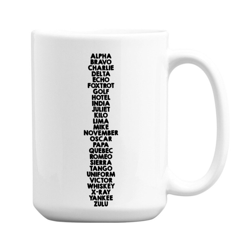 Phonetic Alphabet 15 Oz Coffee Mug | Artistshot