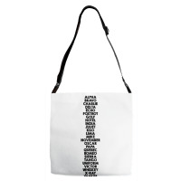 Phonetic Alphabet Adjustable Strap Totes | Artistshot