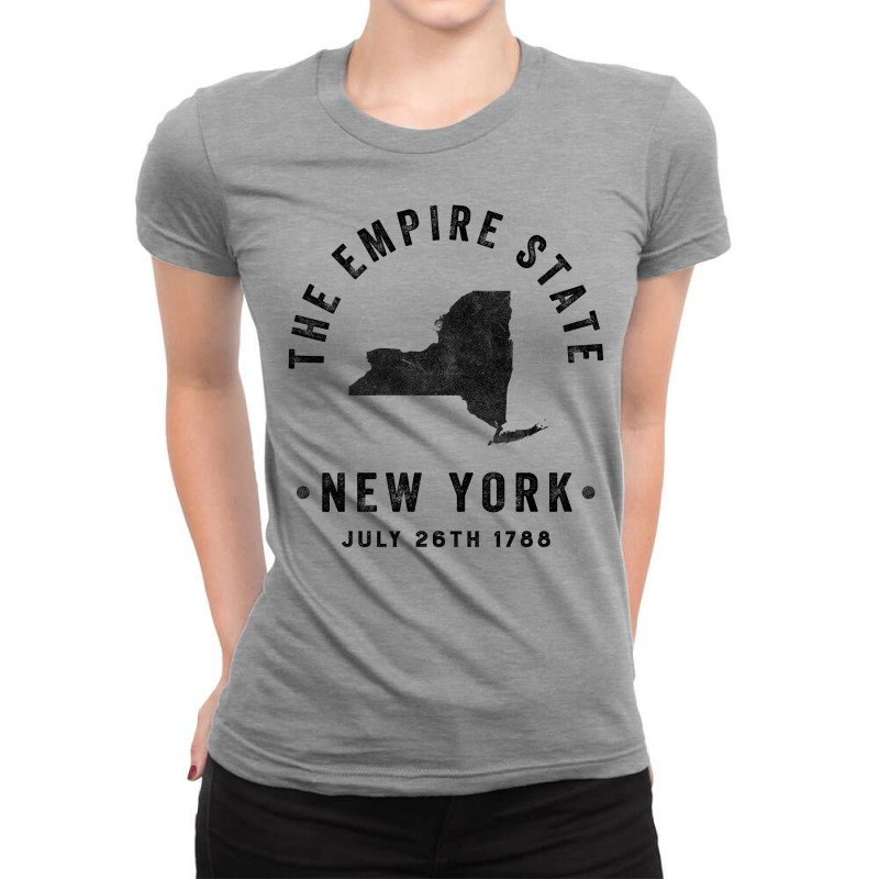 New York, The Empire State Ladies Fitted T-Shirt by tshiart | Artistshot