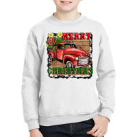 Merry Christmas With Truck Youth Sweatshirt | Artistshot