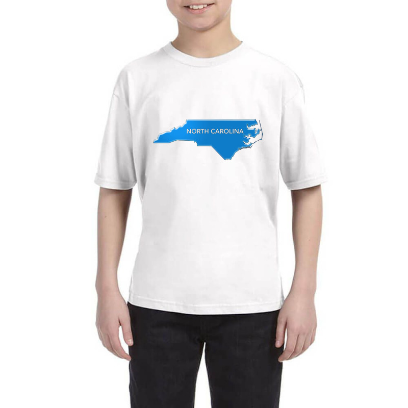 The State Of Nc Blue   North Carolina State Youth Tee by therollingpinn | Artistshot