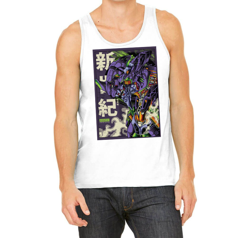 Neon Eva 01 Mecha Tank Top by fredcbenny | Artistshot