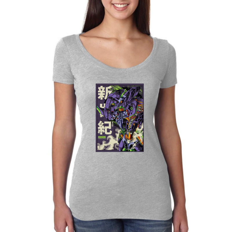 Neon Eva 01 Mecha Women's Triblend Scoop T-shirt by fredcbenny | Artistshot