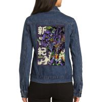 Neon Eva 01 Mecha Ladies Denim Jacket | Artistshot