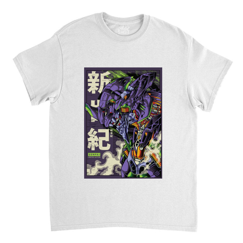 Neon Eva 01 Mecha Classic T-shirt by fredcbenny | Artistshot