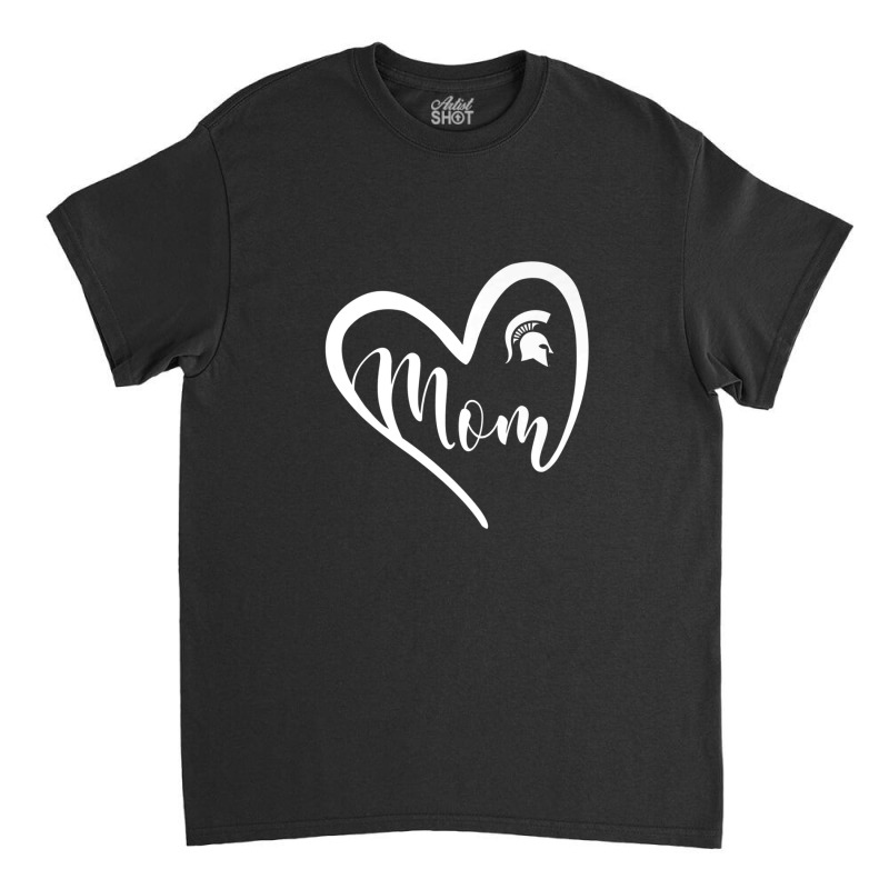 Michigan State Spartans Heart Mom - Apparel Classic T-shirt | Artistshot