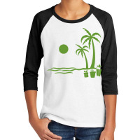 Christmas Tree Palm Island Youth 3/4 Sleeve | Artistshot