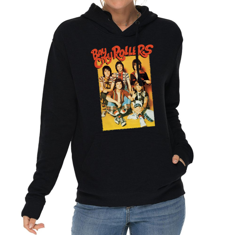 Bay City Rollers Lightweight Hoodie by ROSALYN BASS FOURIER | Artistshot