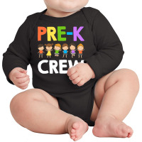 Funny Preschool Teacher Designs For Men Women Prek Crew Long Sleeve Baby Bodysuit | Artistshot