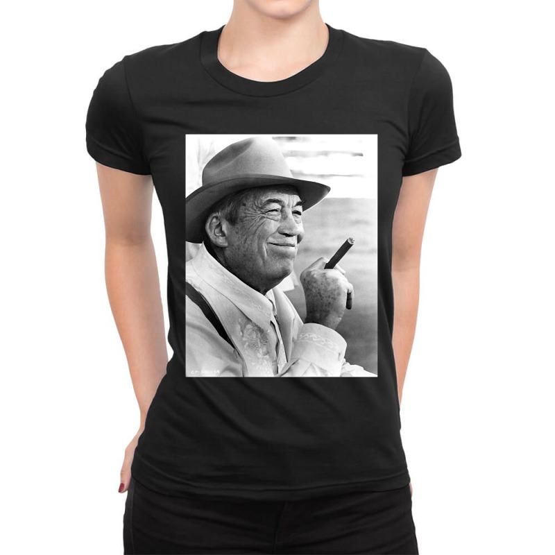 Birthday Bogart Man Funny Gift Ladies Fitted T-Shirt by ArtistMarquis | Artistshot