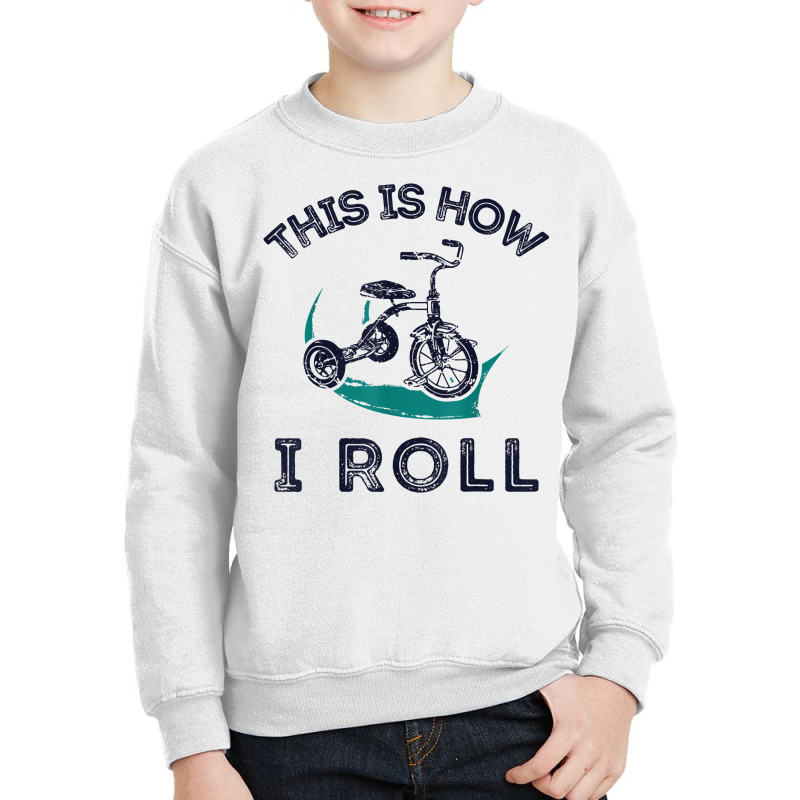 This Is How I Roll Bike Shirt Funny Tricycle Trike T Shirt Youth Sweatshirt by homyfelaego | Artistshot