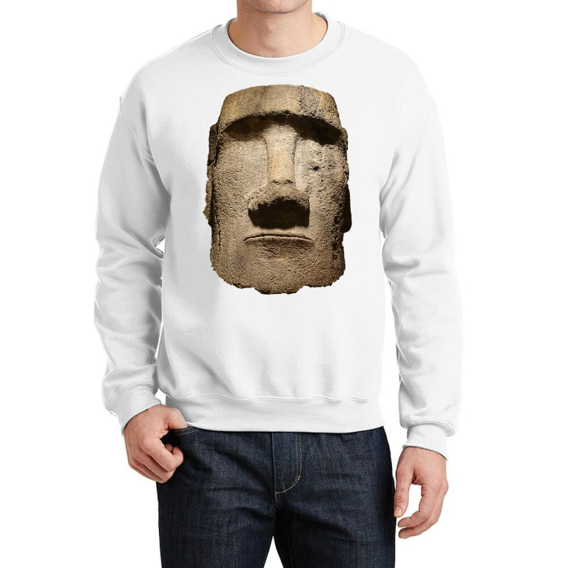 Easter Island Moai Statue Monolith World Mystery Crewneck Sweatshirt | Artistshot