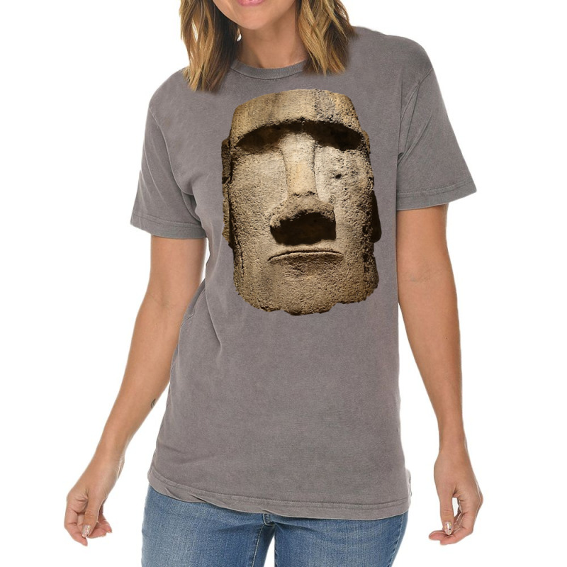 Easter Island Moai Statue Monolith World Mystery Vintage T-shirt | Artistshot