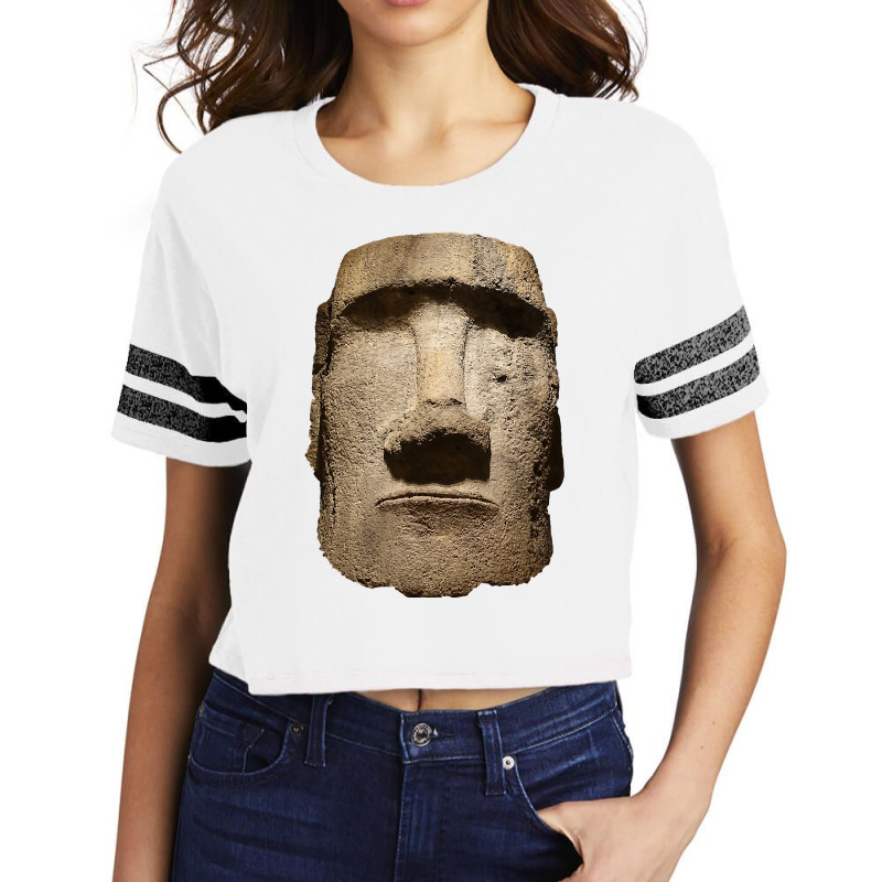 Easter Island Moai Statue Monolith World Mystery Scorecard Crop Tee by EricWade | Artistshot