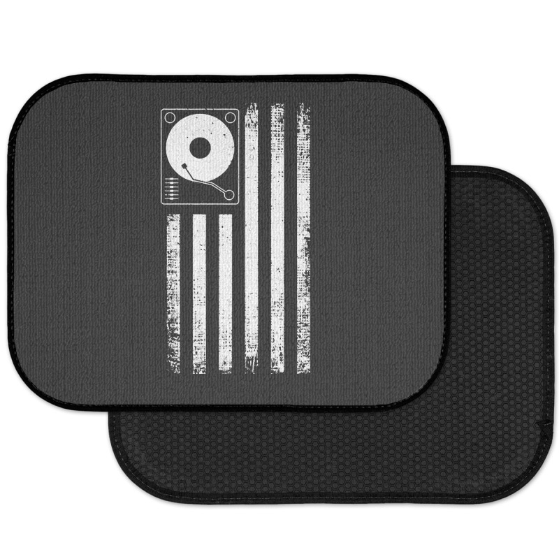 American Flag Dj, American Flag Dj Vintage, American Flag Dj Art, Amer Rear Car Mat | Artistshot