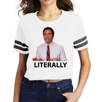 Parks And Rec Chris Traeger Literally Scorecard Crop Tee | Artistshot