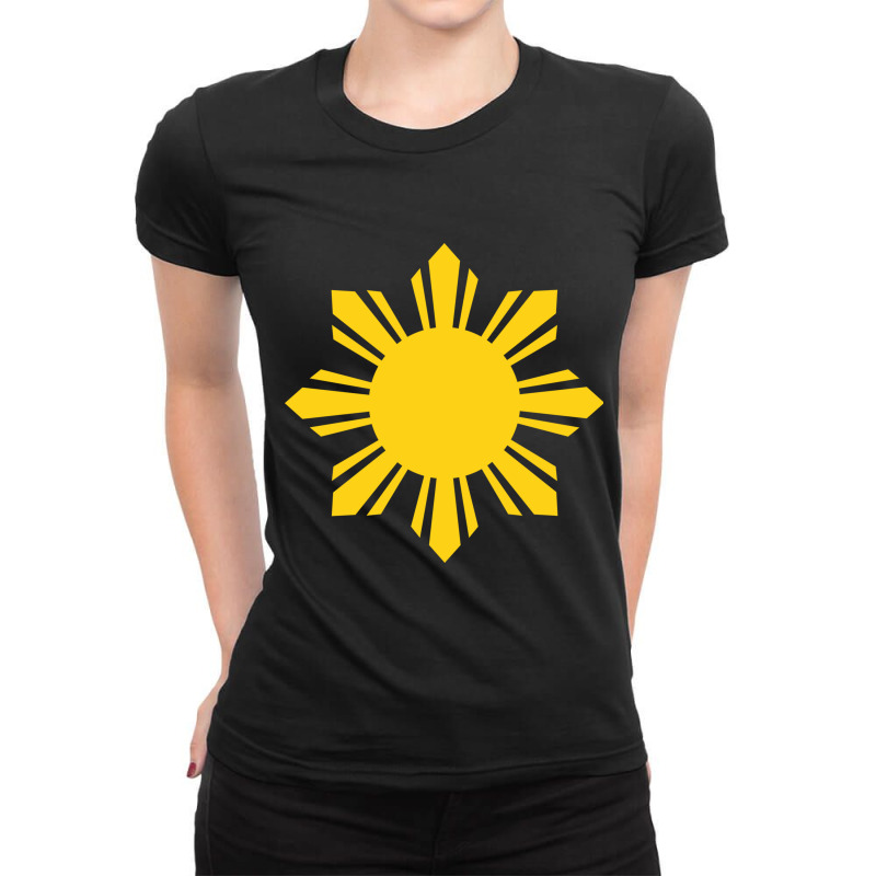 Philippines Sun Ladies Fitted T-Shirt by cm-arts | Artistshot