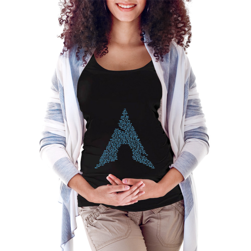 Arch Gnulinux Richard Stallman Interject Pasta Classic Maternity Scoop Neck T-shirt by cm-arts | Artistshot