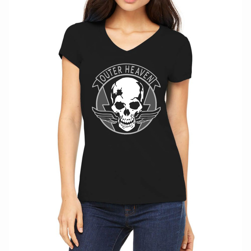 Metal Gear Solid Outer Heaven Classic Women's V-Neck T-Shirt by cm-arts | Artistshot