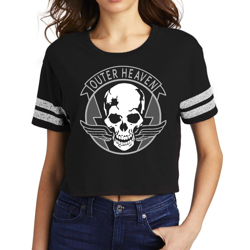 Metal Gear Solid Outer Heaven Classic Scorecard Crop Tee by cm-arts | Artistshot