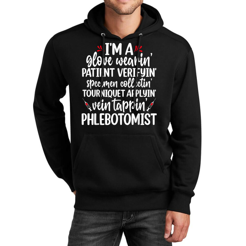 Vein Tapping Phlebotomist Humorous Men Women Novelty Unisex Hoodie | Artistshot