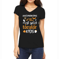 Assistant Asst Principal Of The Most Spook Tacular Kids Women's V-neck T-shirt | Artistshot