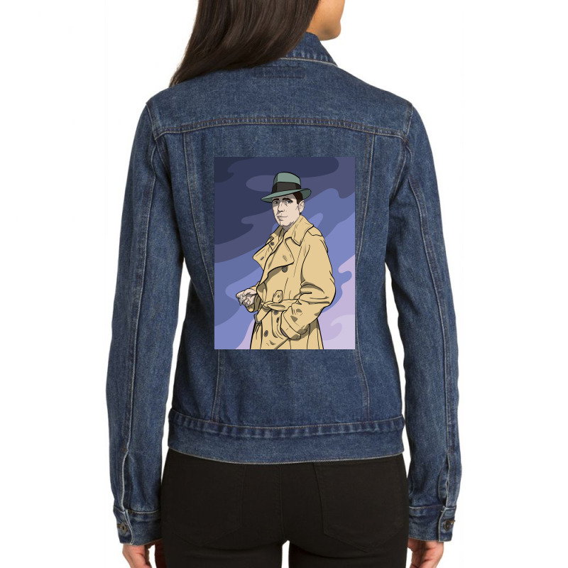 Women Men Bogart Man Funny Gifts Boys Girls Ladies Denim Jacket by ArtistMarquis | Artistshot