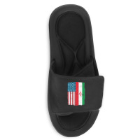 Iranian American Flag, Iranian American Flag Vintage, Iranian American Slide Sandal | Artistshot