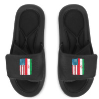 Iranian American Flag, Iranian American Flag Vintage, Iranian American Slide Sandal | Artistshot